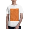 thumbnail image 1 of Bingfone Orange Glitter Men'S Loose Fit Short-Sleeve Pocket T-Shirt, 1 of 7