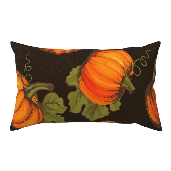 Bingfone Orange Pumpkin Printed Pillowcase 20x36 inches - Standard Pillow Cases with Envelope Closure,Gifts for Women Men