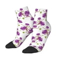 thumbnail image 1 of Bingfone Orchids Flowers Design Patterned Men's Women's Casual Cotton Socks, 1 of 5