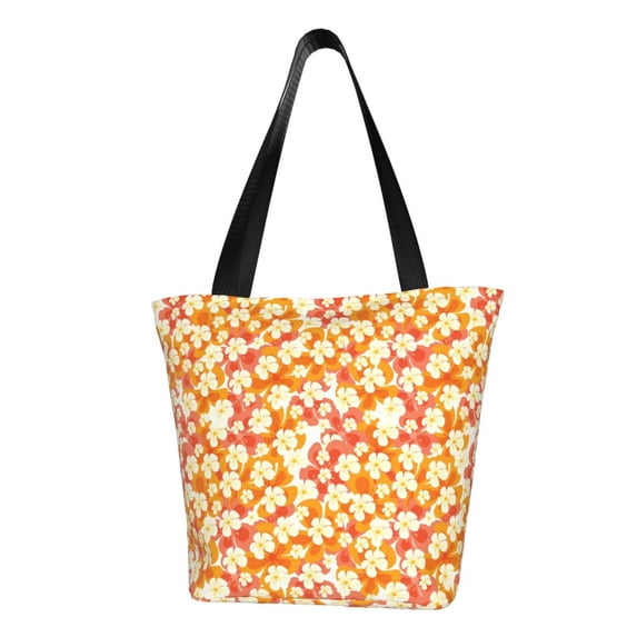 Bingfone Orchids Flowers Women Shoulder Tote Bags Casual Bag Ladies Shopping Handbag