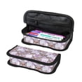 thumbnail image 1 of Bingfone Owl And Floral Print Pencil Case Large Capacity Pencil Pouch Pen Bag Office Stationery Organizer Multifunctional Pencil Bag for Women & Men, 1 of 6