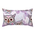 Bingfone Owl And Floral Printed Pillowcase 20x36 inches Standard