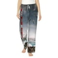thumbnail image 1 of Bingfone Pajamas For Women,3d Lighthouse In The Surf Pajama Pants With Pockets-Small, 1 of 9