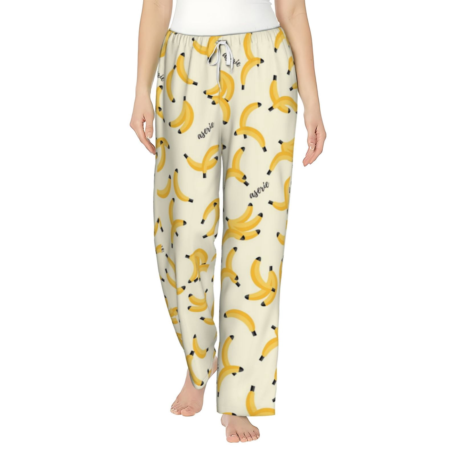 Bingfone Pajamas For Women,Banana Pajama Pants With PocketsSmall