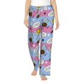 thumbnail image 1 of Bingfone Pajamas For Women,Bees And Daisies Striped Pajama Pants With Pockets-Xx-Large, 1 of 9