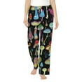 thumbnail image 1 of Bingfone Pajamas For Women,Bright Mushrooms Pajama Pants With Pockets-Small, 1 of 9