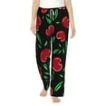 thumbnail image 1 of Bingfone Pajamas For Women,Cherry Pajama Pants With Pockets-Small, 1 of 9