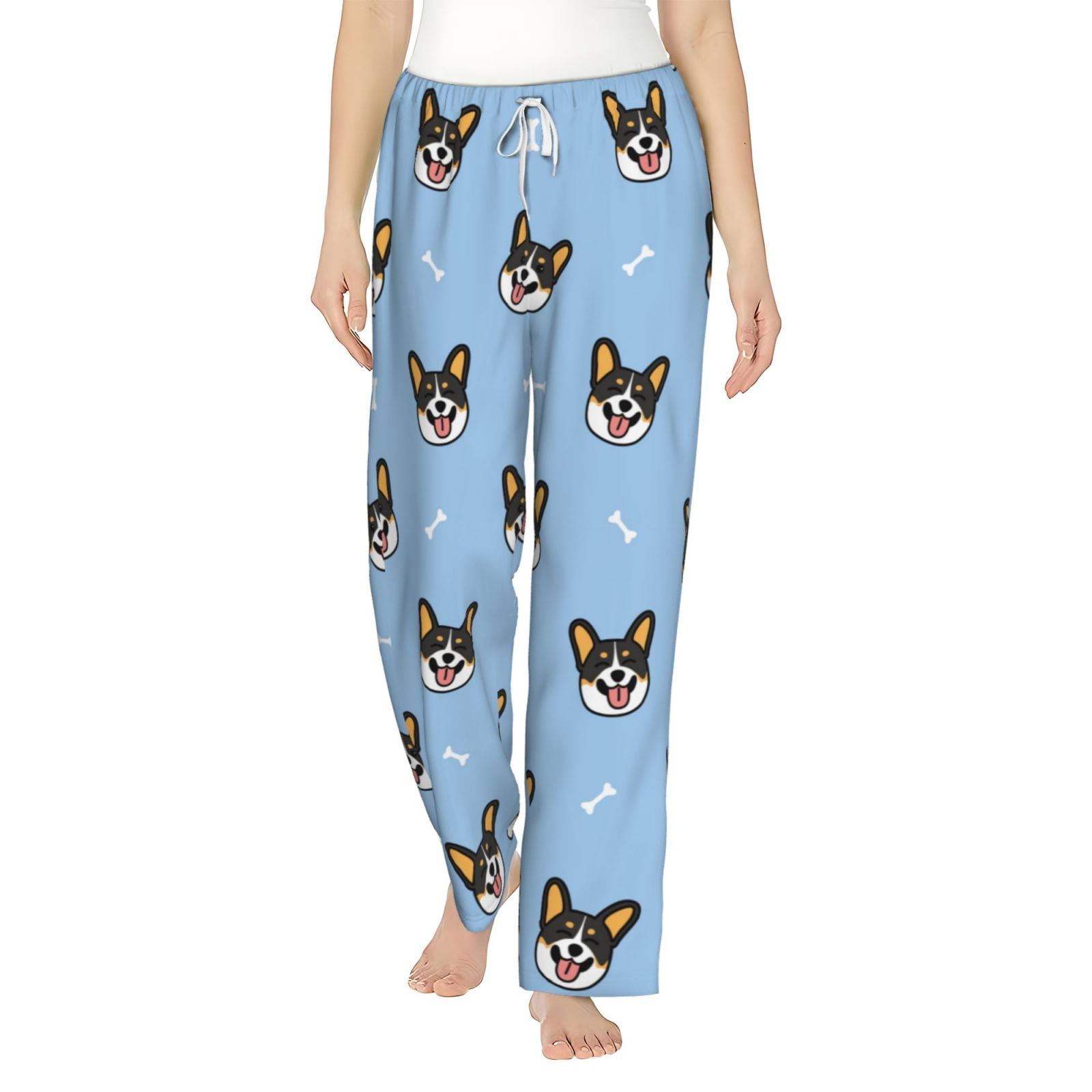 Bingfone Pajamas For Women Corgi Dog Pajama Pants With Pockets Small Walmart