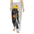 thumbnail image 1 of Bingfone Pajamas For Women,Dachshund Sitting In Bathtub Pajama Pants With Pockets-X-Large, 1 of 9