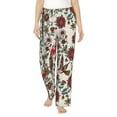 thumbnail image 1 of Bingfone Pajamas For Women,Dark Enchanted Flowers And Birds Pajama Pants With Pockets-Xx-Large, 1 of 9