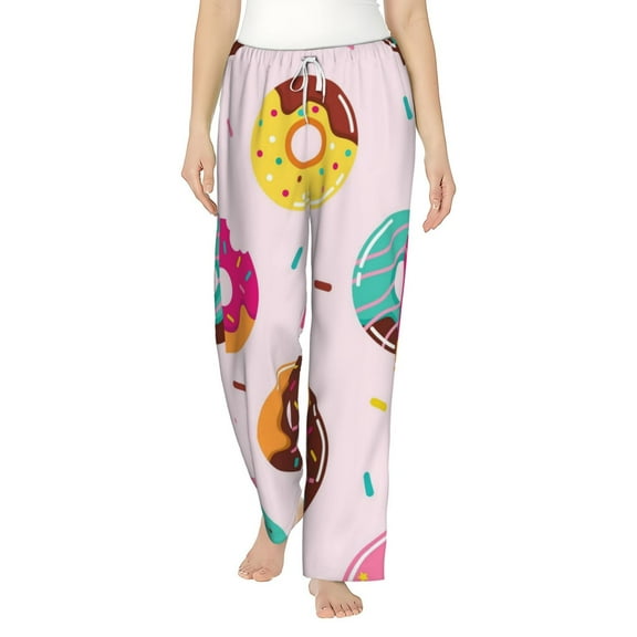 Bingfone Pajamas For Women,Donut Pajama Pants With Pockets-Small