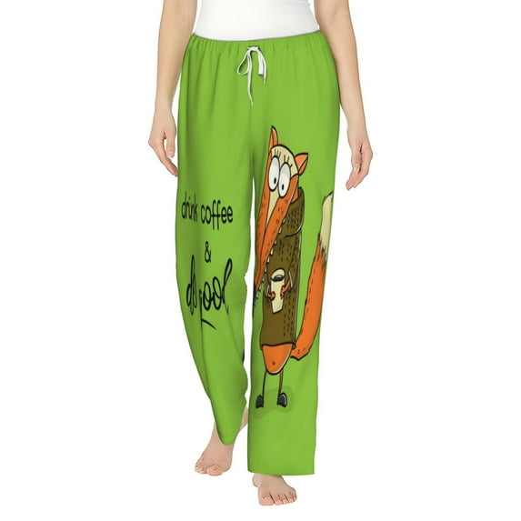 Bingfone Pajamas For Women,Drink Coffee And Do Good Pajama Pants With Pockets-Medium