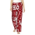 thumbnail image 1 of Bingfone Pajamas For Women,Ho Pattern Funny Christmas Pajama Pants With Pockets-Small, 1 of 9