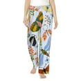 thumbnail image 1 of Bingfone Pajamas For Women,Insects And Flowers Pajama Pants With Pockets-Large, 1 of 9
