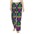 thumbnail image 1 of Bingfone Pajamas For Women,Mardi Gras Carnival3 Pajama Pants With Pockets-X-Large, 1 of 9