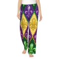 thumbnail image 1 of Bingfone Pajamas For Women,Mardi Gras4 Pajama Pants With Pockets-Medium, 1 of 9