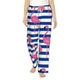 thumbnail image 1 of Bingfone Pajamas For Women,Pink Flamingo Pajama Pants With Pockets-Large, 1 of 9