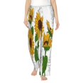 thumbnail image 1 of Bingfone Pajamas For Women,Plump Sunflower And Sketch Pajama Pants With Pockets-Small, 1 of 9