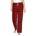 thumbnail image 1 of Bingfone Pajamas For Women,Red Black Houndstooth Pajama Pants With Pockets-Large, 1 of 9