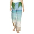 thumbnail image 1 of Bingfone Pajamas For Women,Starfish In Beach Pajama Pants With Pockets-Medium, 1 of 9