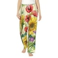thumbnail image 1 of Bingfone Pajamas For Women,Sunflower Cornflower Poppy Pajama Pants With Pockets-X-Large, 1 of 9