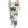 thumbnail image 1 of Bingfone Pajamas For Women,Tractor And Dumper Pajama Pants With Pockets-Small, 1 of 9