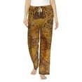 thumbnail image 1 of Bingfone Pajamas For Women,Vintage Map Pajama Pants With Pockets-Large, 1 of 9