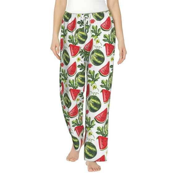 Bingfone Pajamas For Women,Watermelons Pajama Pants With Pockets-Small