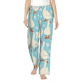 thumbnail image 1 of Bingfone Pajamas For Women,White Geese And Flower Pajama Pants With Pockets-Xx-Large, 1 of 9