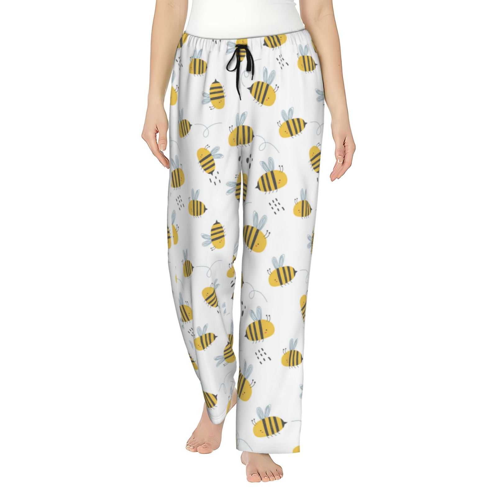 Bingfone Pajamas for Women,Bee Pajama Pants with Pockets-Medium ...