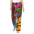 thumbnail image 1 of Bingfone Pajamas for Women,Butterfly Garden Pajama Pants with Pockets-Medium, 1 of 7
