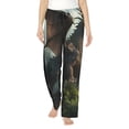 thumbnail image 1 of Bingfone Pajamas for Women,Forest Stone-Colored Dragon Pajama Pants with Pockets-XX-Large, 1 of 7