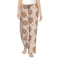 thumbnail image 1 of Bingfone Pajamas for Women,Groovy Disco Pumpkin Pajama Pants with Pockets-Large, 1 of 7