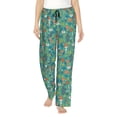 thumbnail image 1 of Bingfone Pajamas for Women,Mushrooms and Flowers Pajama Pants with Pockets-Small, 1 of 7