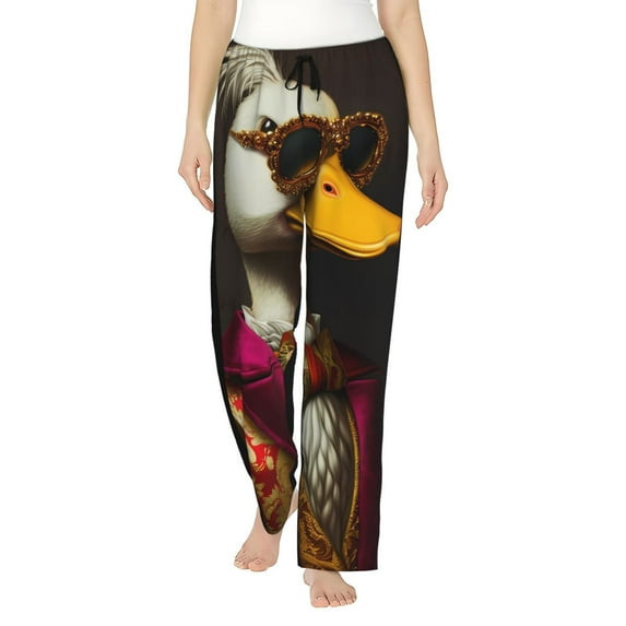 Bingfone Pajamas for Women,Noble Style Duck Pajama Pants with Pockets-XX-Large
