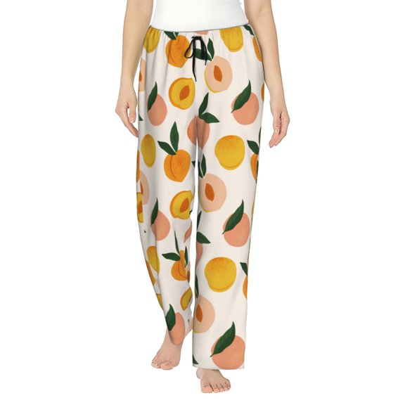 Bingfone Pajamas for Women,Peach1 Pajama Pants with Pockets-Medium