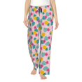 thumbnail image 1 of Bingfone Pajamas for Women,Pineapple And Leaves Pajama Pants with Pockets-Large, 1 of 7