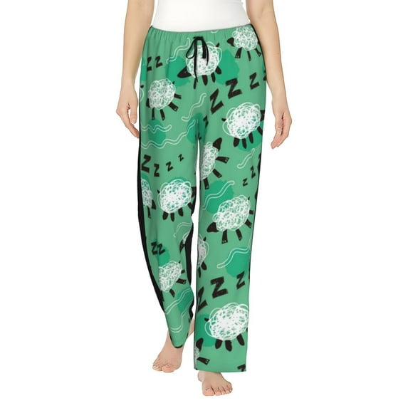 Bingfone Pajamas for Women,Sheep Zzz Pajama Pants with Pockets-Medium