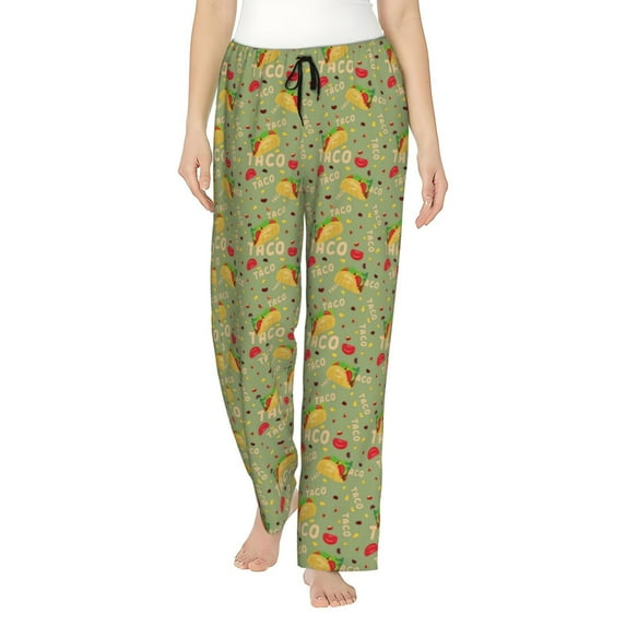 Bingfone Pajamas for Women,Taco Pajama Pants with Pockets-XX-Large