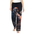 thumbnail image 1 of Bingfone Pajamas for Women,White Purple Flower Chicken Pajama Pants with Pockets-Large, 1 of 7