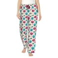 thumbnail image 1 of Bingfone Pajamas for Women,heart Skull cute Pajama Pants with Pockets-Small, 1 of 7