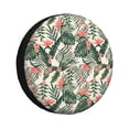 thumbnail image 1 of Bingfone Palm Trees And Tropical Spare Tire Cover Weatherproof Universal Wheel Protectors For Rv Camper Travel Trailer Suv Truck-14 Inch, 1 of 9
