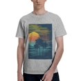 thumbnail image 1 of Bingfone Palm Trees Men'S Loose Fit Short-Sleeve Pocket T-Shirt, 1 of 7