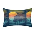 thumbnail image 1 of Bingfone Palm Trees Print Satin Pillowcase for Hair - Standard Size with Zipper Silky & Soft Pillow Covers,20x30 inches, 1 of 8