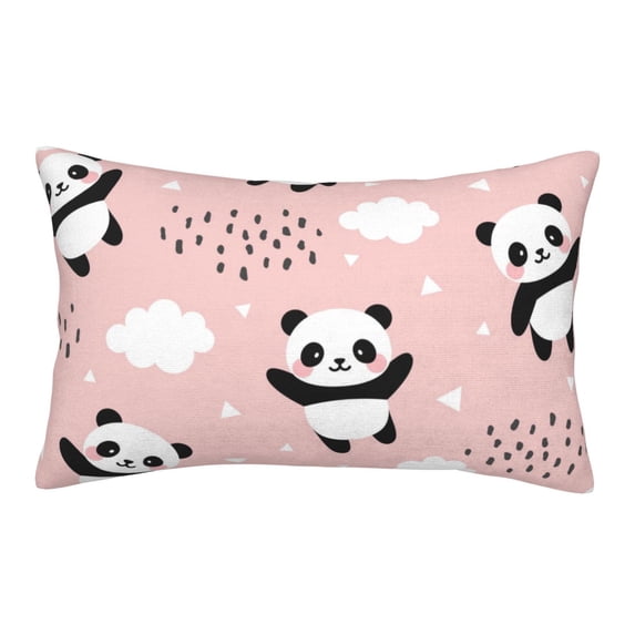 Bingfone Panda Flying In The Sky Between Clouds And Star Standard Size Pillowcase, Long Staple Pure Cotton Envelope Closure Pillow Cover(without pillow core),20"X30"