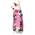 thumbnail image 1 of Bingfone Panda Heart Valentine Pink Dog Clothes Hoodie, Pet Winter Coat,Puppy Sweatshirts For Small Dogs Boy Girl,Suitable For All Breeds-X-Large, 1 of 9