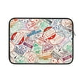 thumbnail image 1 of Bingfone Passport Stamp Laptop Sleeve Case 15 Inch, 360° Protective Computer Carrying Bag, 1 of 9