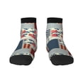 thumbnail image 1 of Bingfone Patchwork In Country Style Design Patterned Men'S Women'S Casual Cotton Socks, 1 of 9