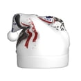 thumbnail image 1 of Bingfone Patriotic Skull Art Santa Hat for Adults,Unisex Christmas Hat Hats Extra Thicken Classic Plush for Christmas New Year Festive Holiday, 1 of 1