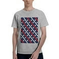 thumbnail image 1 of Bingfone Patriotic Star Men'S Loose Fit Short-Sleeve Pocket T-Shirt, 1 of 7